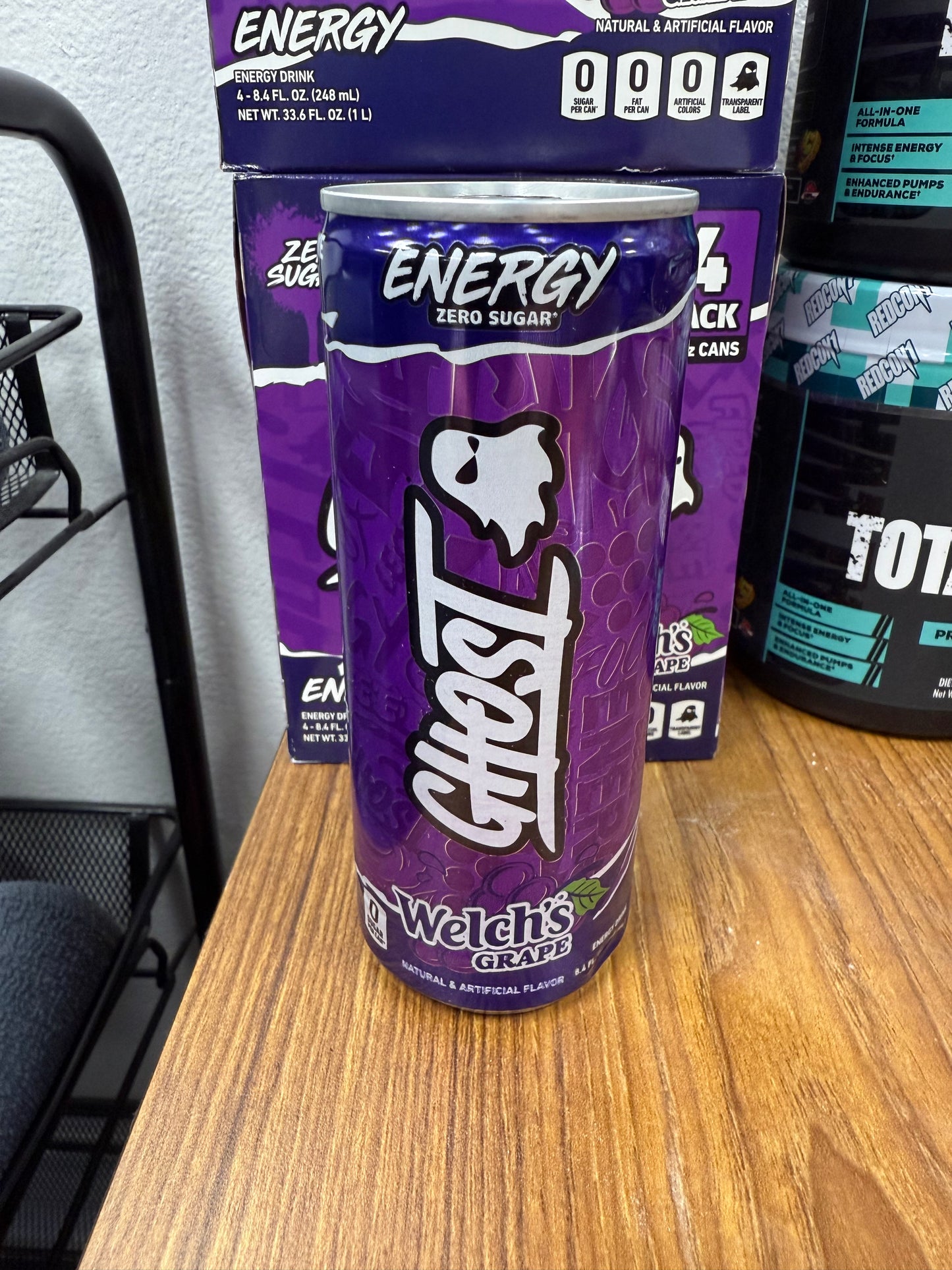 8 Oz Ghost energy Welch’s Grape