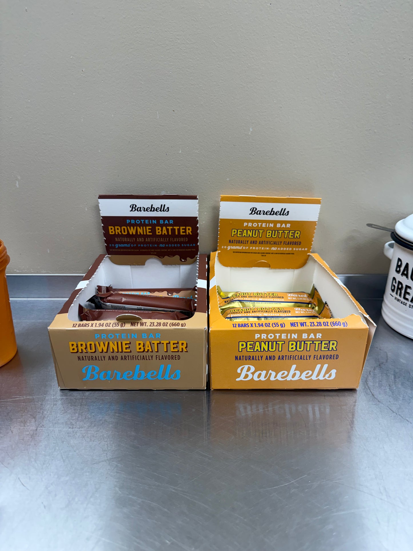 Barbell protein bars